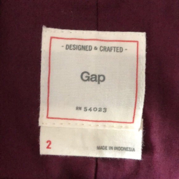 Gap print print zip up jacket size 2 - Picture 5 of 6